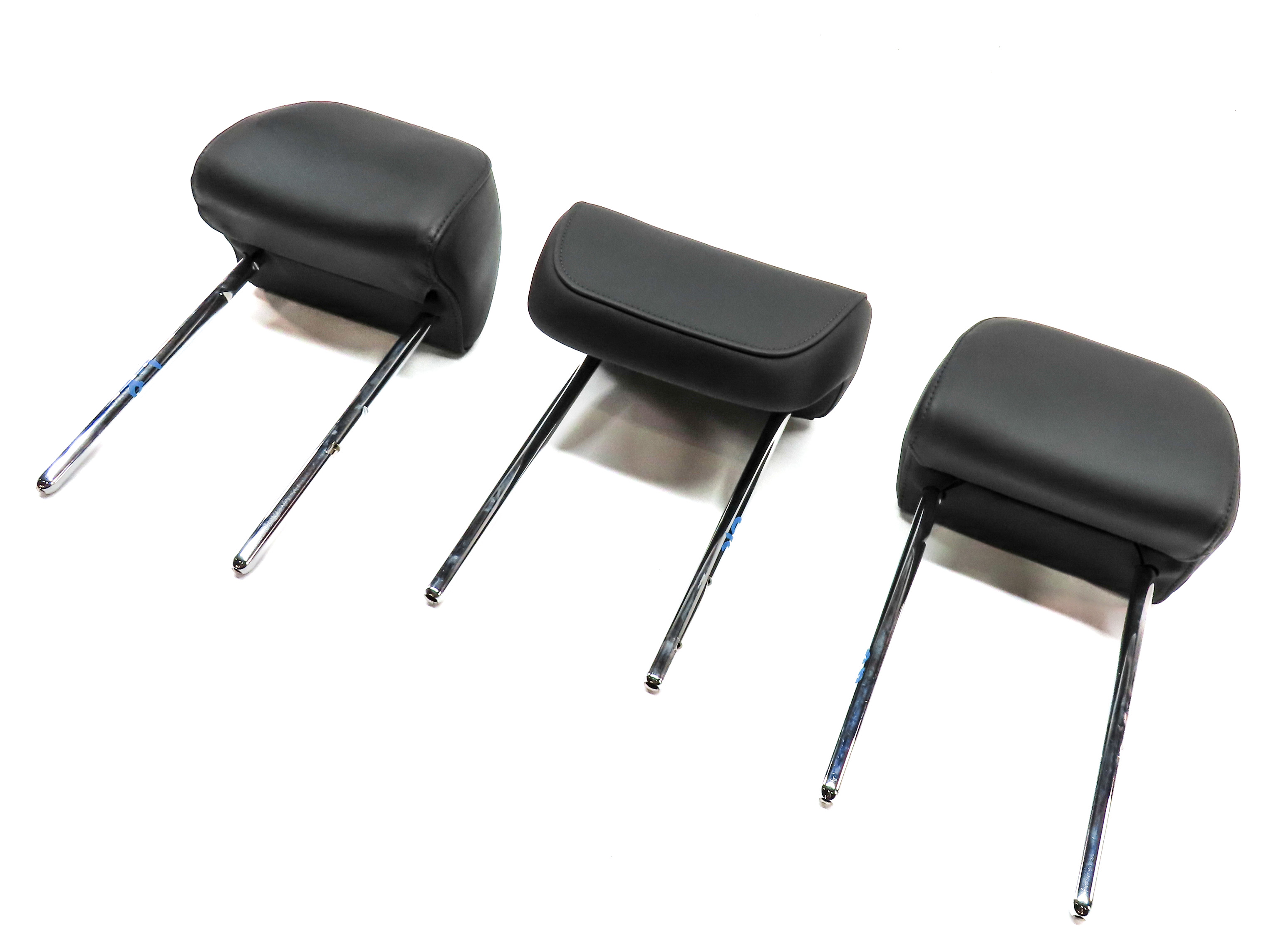 11-17 AUDI Q5 SQ5 (B8 8R) REAR LEFT RIGHT & CENTER HEADREST SET 3 (Silver) — exact item pictured